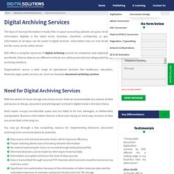 Digital Archiving Services: Document Scanning, Digitizing