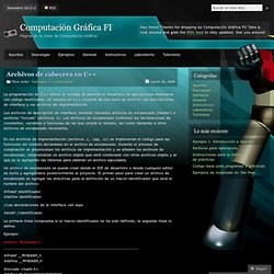 Archivos de cabecera en C++