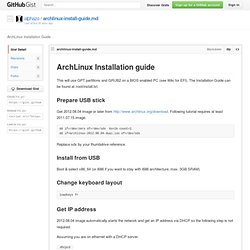 ArchLinux Installation Guide - Vimperator