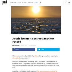 Arctic ice melt sets yet another record