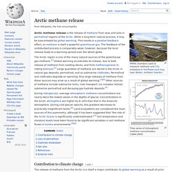 Arctic methane release
