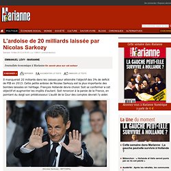 L’ardoise de 20 milliards laissée par Nicolas Sarkozy