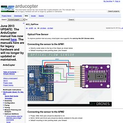 AC2_OptFlow - arducopter - Arduino-based autopilot for mulitrotor craft, from quadcopters to traditional helis