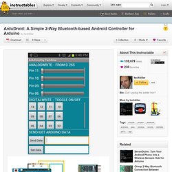 ArduDroid: A Simple 2-Way Bluetooth-based Android Controller for Arduino