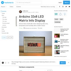 Arduino 32x8 LED Matrix Info Display