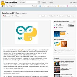 Arduino and Python