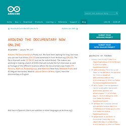 Blog » Blog Archive » Arduino The Documentary now online