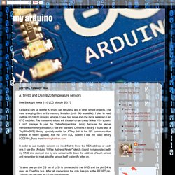 my arduino: ATtiny85 and DS18B20 temperature sensors