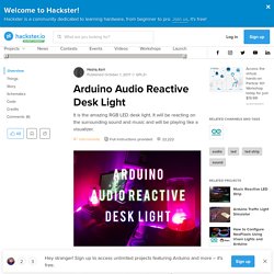 Luz de escritorio reactiva de audio Arduino