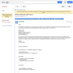 Arduino bluetooth to MIT app