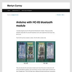 Arduino with HC-05 bluetooth module
