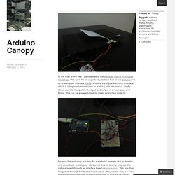 Arduino Canopy