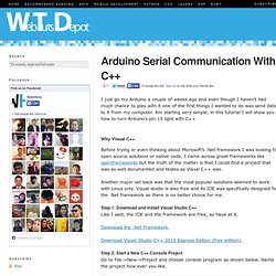 Arduino Serial Communication With C++ Tutorial