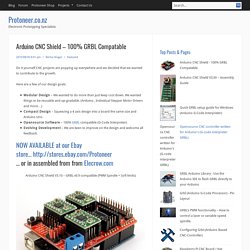 Arduino CNC Shield – 100% GRBL Compatable