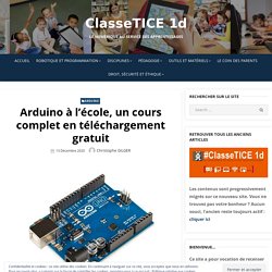 Arduino à l’école, un cours complet en téléchargement gratuit