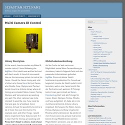 Arduino Multi Kamera IR Control Library for Nikon, Canon, & more