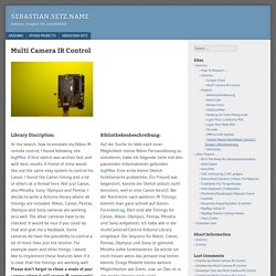 Arduino IR multi-camera control library for Nikon, Canon, & more