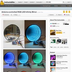 Arduino-controlled RGB LED Infinity Mirror