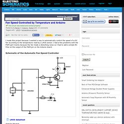 Arduino Fan Speed Controlled by Temperature