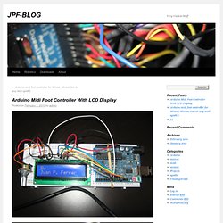 Arduino Pédalier MIDI avec affichage LCD