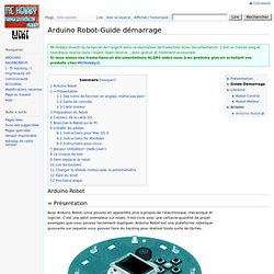 Arduino Robot-Guide démarrage