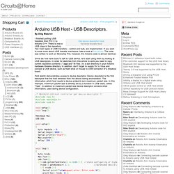 Arduino USB Host – USB Descriptors.