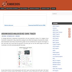 Arduino based analog device curve tracer