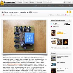 Arduino home energy monitor shield