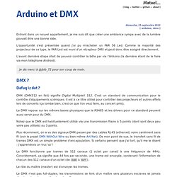 Arduino et DMX