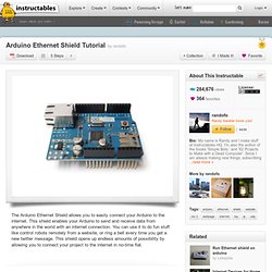 Arduino Ethernet Shield Tutorial