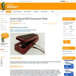 Arduino-Based MIDI Expression Pedal