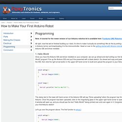 How to Make Your First Arduino Robot – FoxyTronics Learning