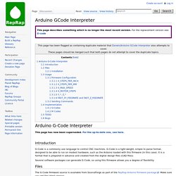 Arduino GCode Interpreter