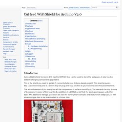 CuHead WiFi Shield for Arduino V2.0 - LinkSprite Playgound