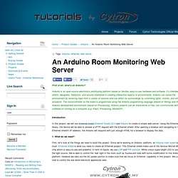 An Arduino Room Monitoring Web Server « Tutorial by Cytron