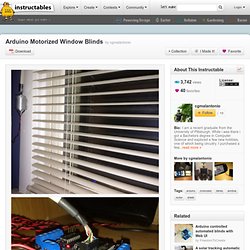 Arduino Motorized Window Blinds