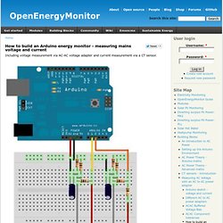 How to build an arduino energy monitor