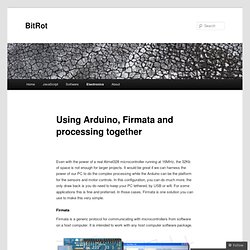 Using Arduino, Firmata and processing together