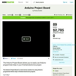 Arduino Project Board by Randy Sarafan