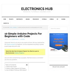 10 Simple Arduino Projects For Beginners with Code