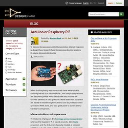 Arduino or Raspberry Pi?