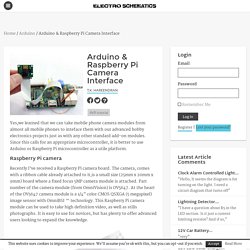 Arduino & Raspberry Pi Camera Interface