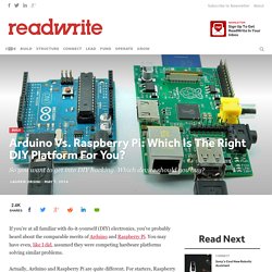 Arduino Vs. Raspberry Pi: Which Is The Right DIY Platform For You?