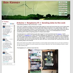 Arduino + Raspberry Pi + Sending data to the web