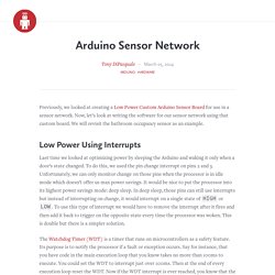 Arduino Sensor Network