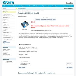 Arduino USB Host Shield [SHD038] - $24.00 : iStore, Make Innovation Easier