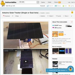 Arduino Solar Tracker (Single or Dual Axis)