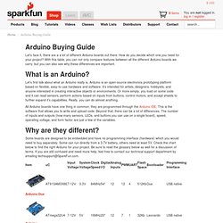 Arduino Buying Guide