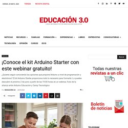 Kit de Arduino Starter: presentación del nuevo pack en este webinar