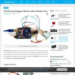 Arduino Stepper Motor Control Tutorial with Code and Circuit Diagram